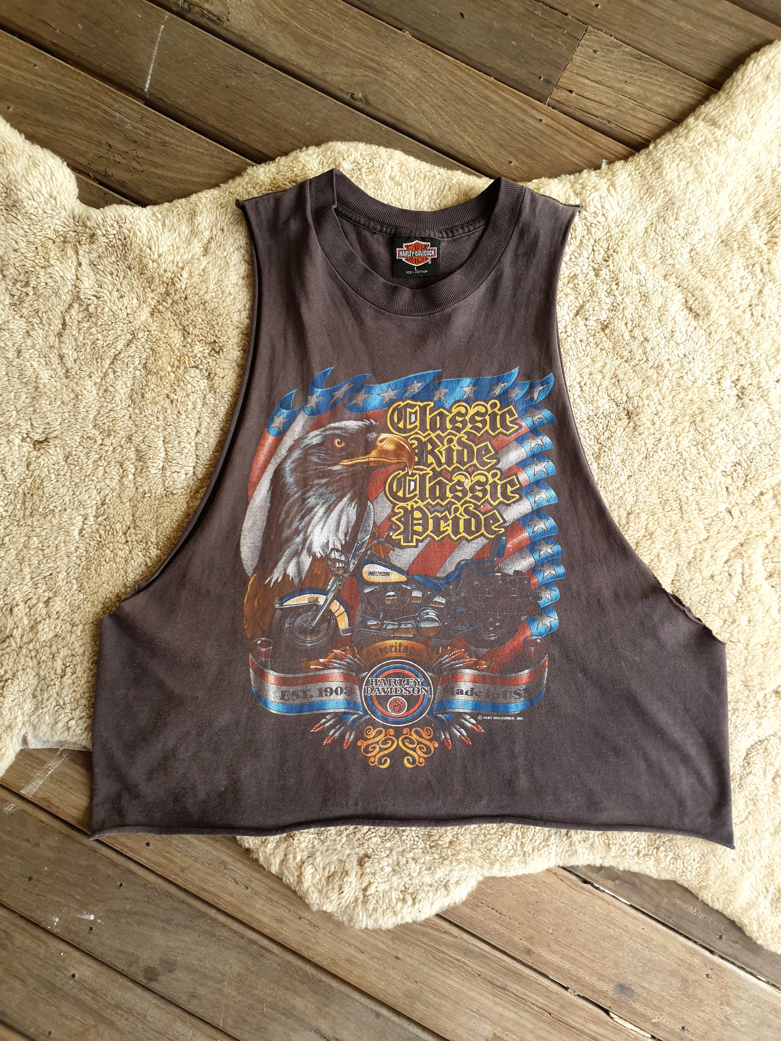 Vintage '91 Harley Davidson Singlet