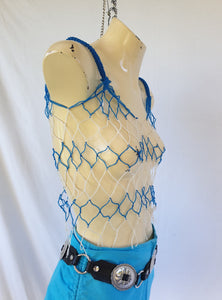 'Baited' Fishnet Crop