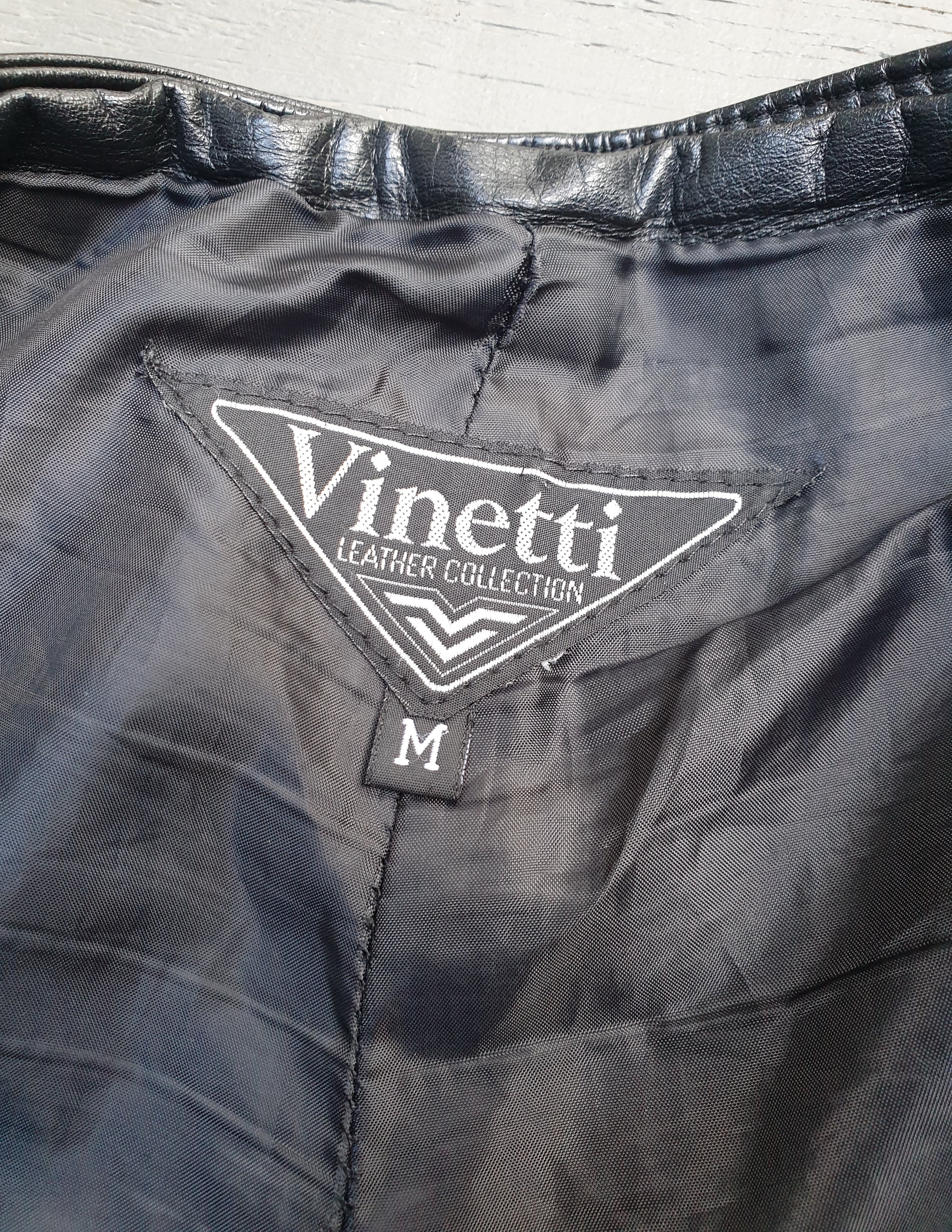 Vintage 90s 'Vinetti' Leather Pants