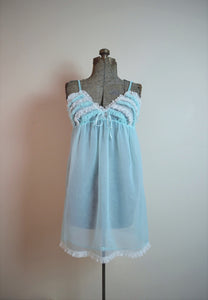 Vintage 60s Babydoll slip & gown set