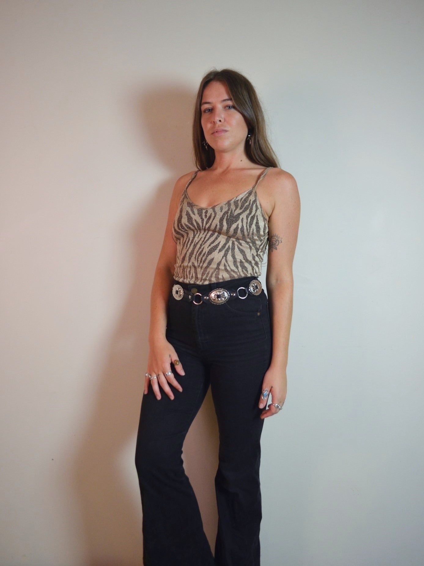 Vintage 90s animal print camisole