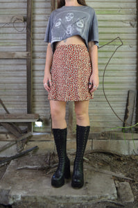 Vintage 90s/00s Leopard Print Mini Skirt