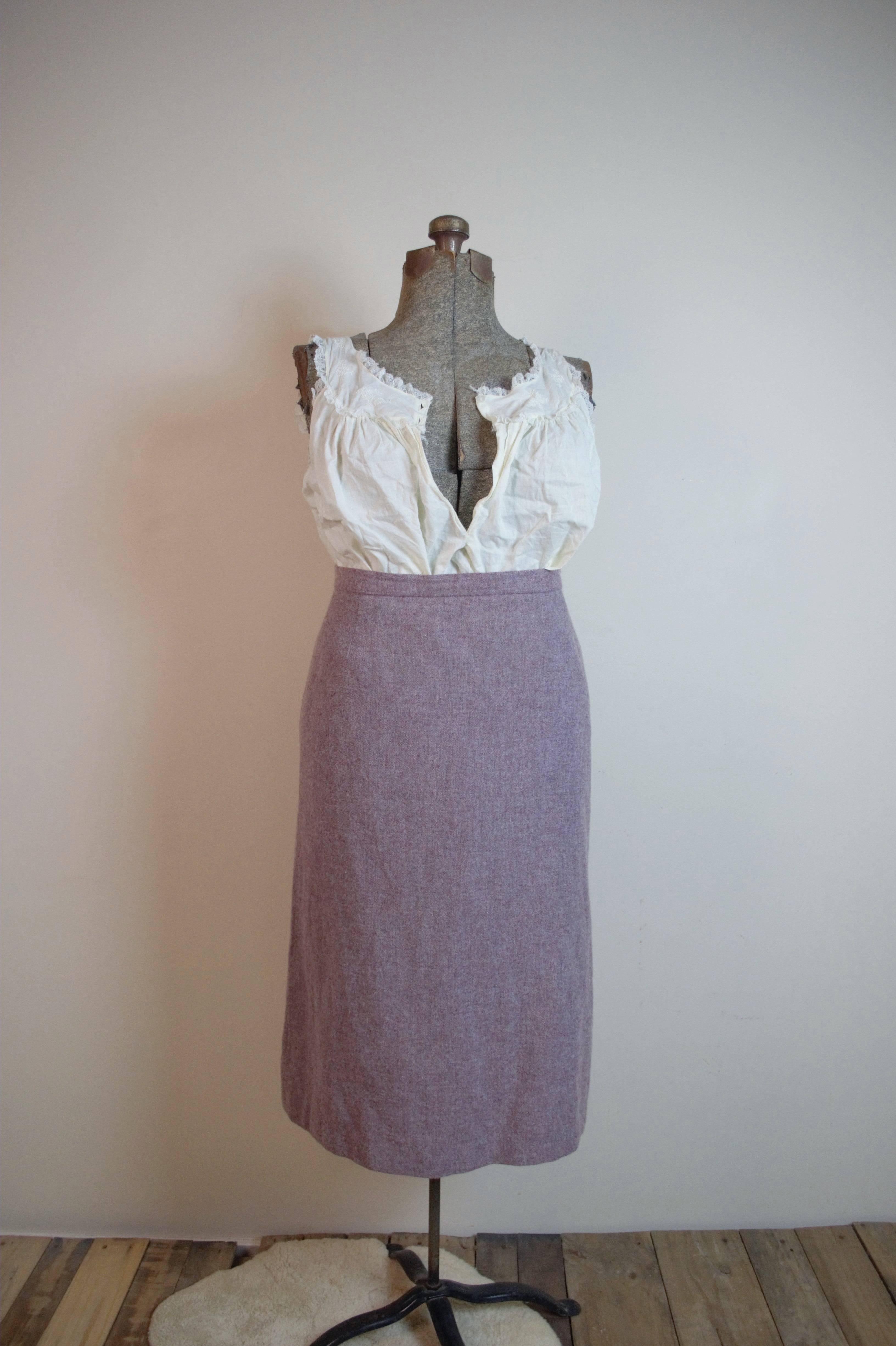 Vintage 70s 2-PC Skirt & Vest Set