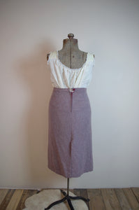 Vintage 70s 2-PC Skirt & Vest Set